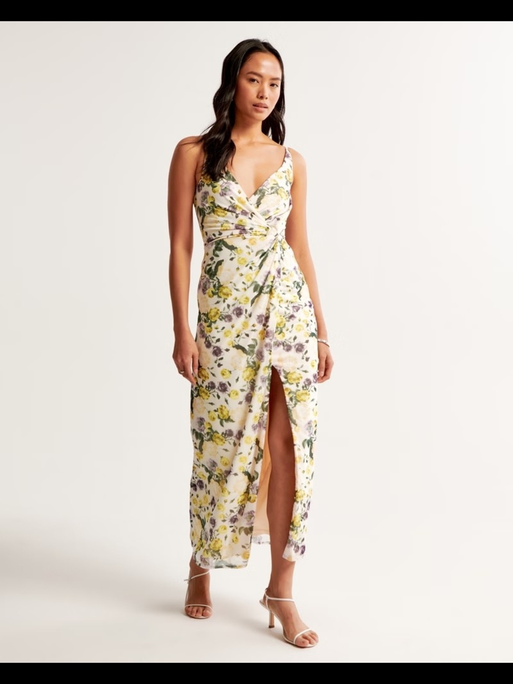 Abercrombie & Fitch Floral Wrap Maxi Dress Size XL NWT